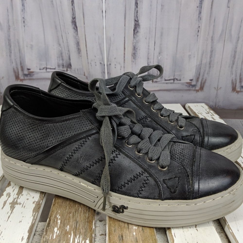 gdefy gravity defyer leather mens lace flats boats‎